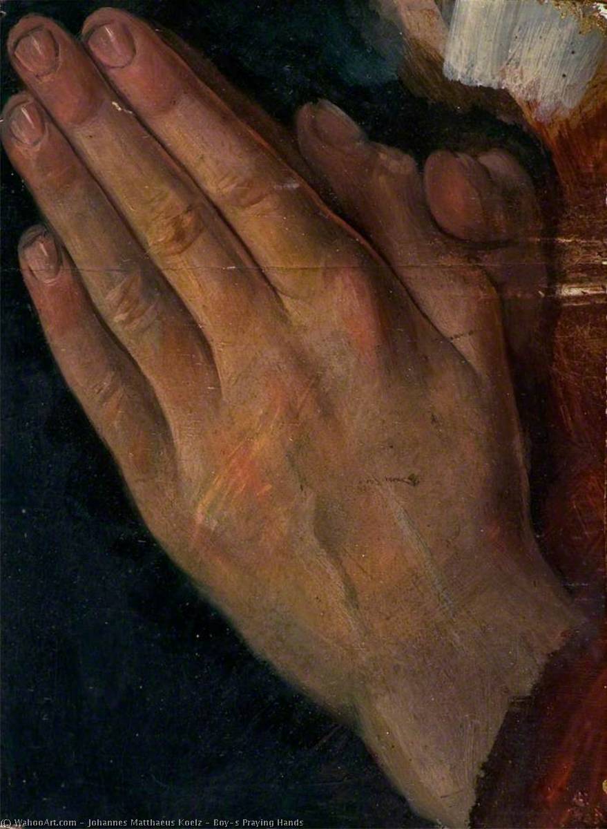 Boy's Praying Hands — Johannes Matthaeus Koelz