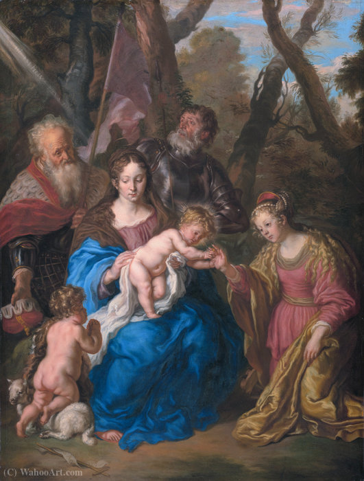 The Mystic Marriage Of St. Catherine And Sts. Leopold And William — Joachim Von Sandrart
