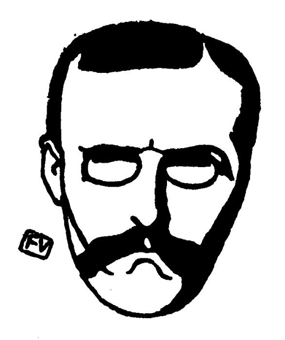 Portrait Of French Poet Albert Samain — Félix Vallotton