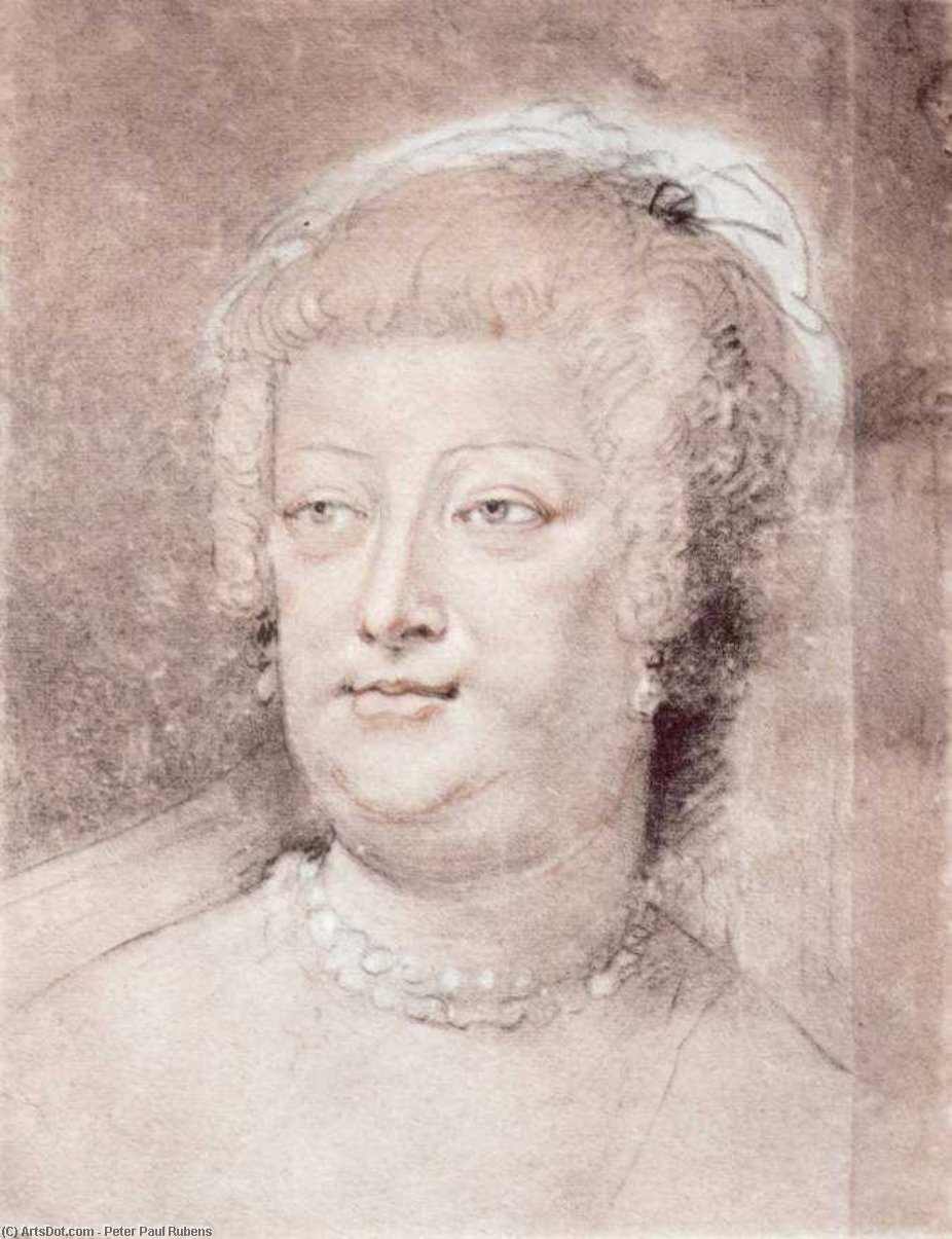 Portrait Of Marie De Medici — Peter Paul Rubens