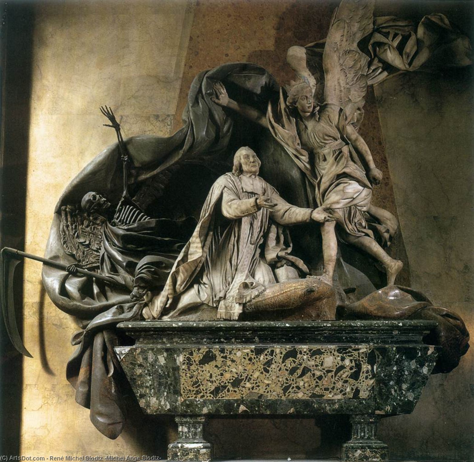Funeral Monument To Languet De Gergy — René Michel Slodtz (michel Ange Slodtz)
