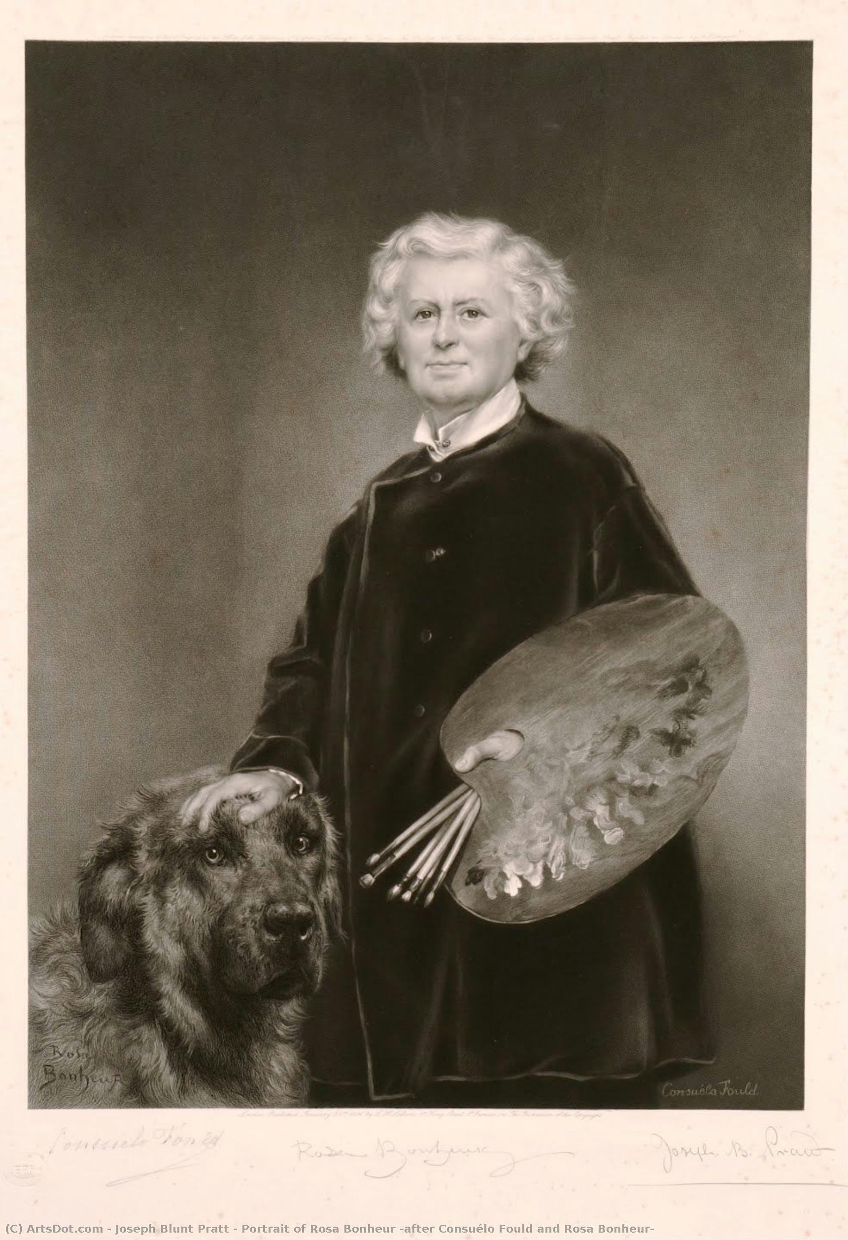 Portrait Of Rosa Bonheur (after Consuélo Fould And Rosa Bonheur) — Joseph Blunt Pratt