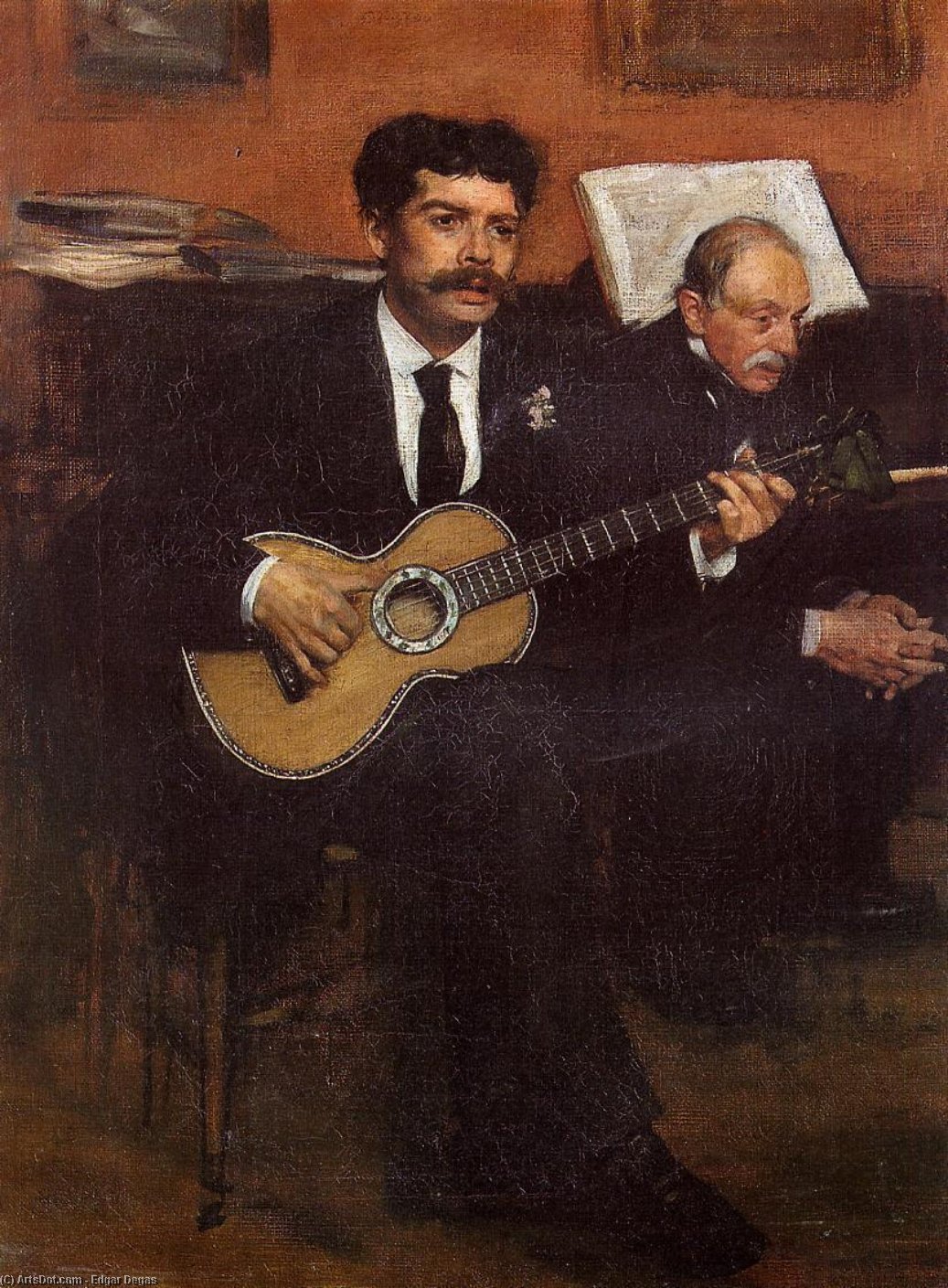Retrato De Pagens Y Auguste De Gas — Hilaire-germain-edgar Degas