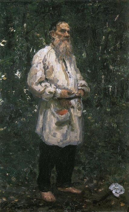 Leo Tolstoy Barefoot — Ilya Yefimovich Repin