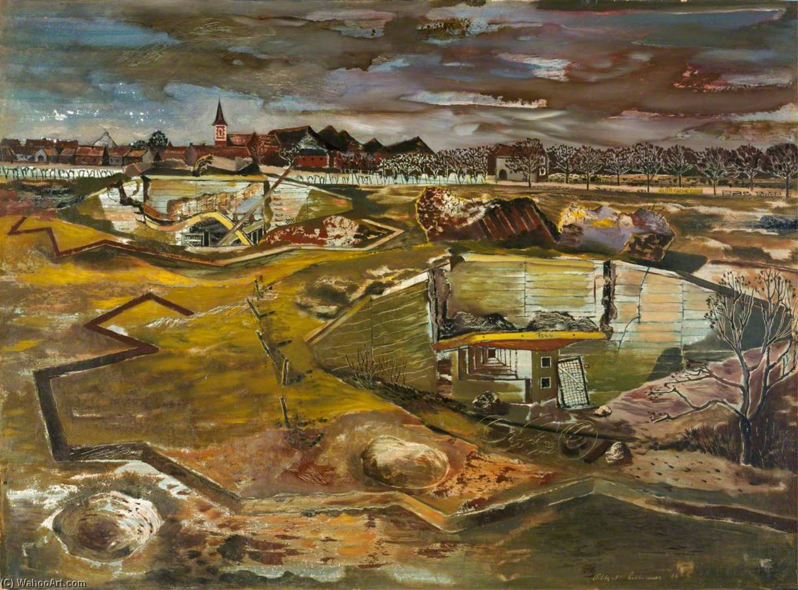 Germany The Siegfried Line Between Heerlen And Aachen — Albert Richards
