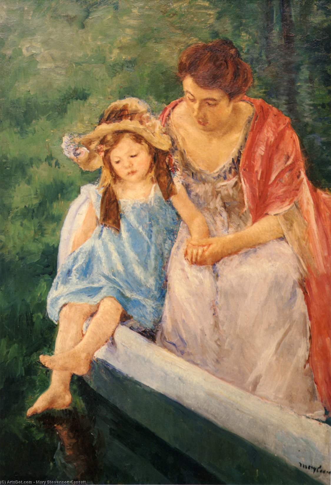 Madre E Hijo En Un Bote — Mary Stevenson Cassatt