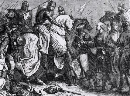 Henry Iii At The Battle Of Lewes — Henri Félix Emmanuel Philippoteaux