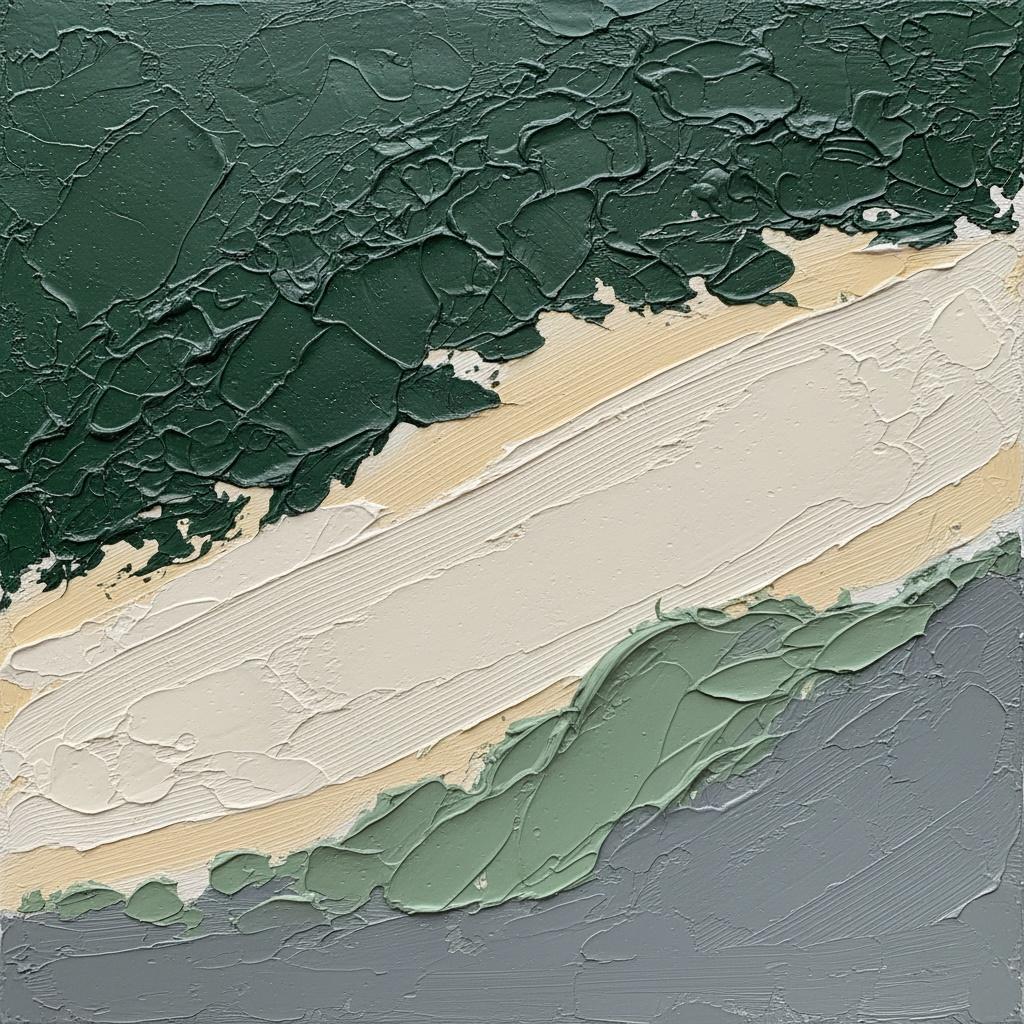 Ethereal Crevasse: A Monumental Study Of Verdant Shadows And Sculpted Light — David Moreau