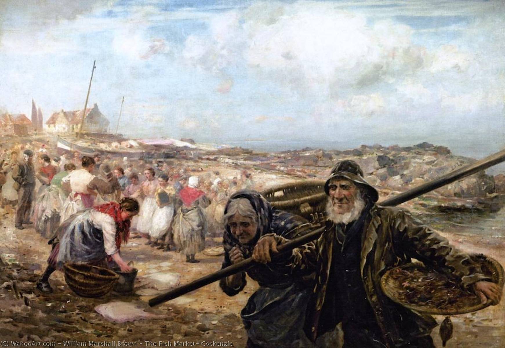 The Fish Market, Cockenzie — William Marshall Brown