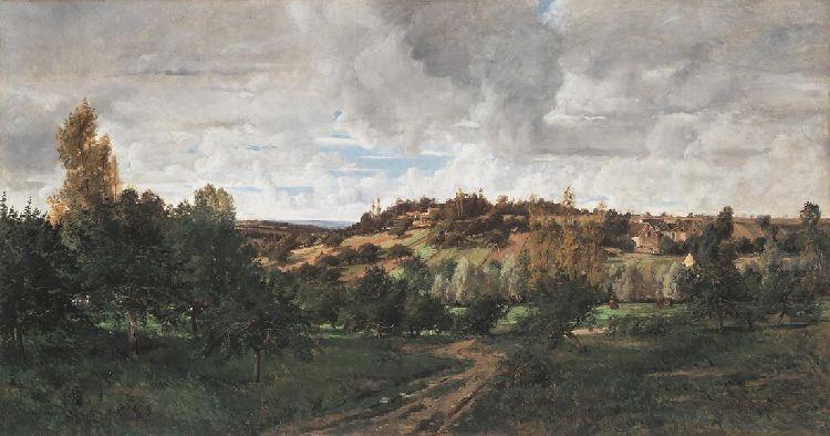 Landscape Near Auvers — Charles-françois Daubigny