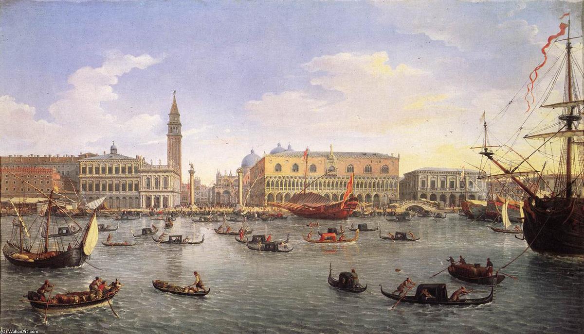 The Molo Seen From The Bacino Di San Marco — Gaspar Van Wittel