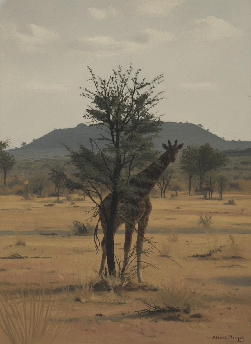 Silent Sentinel In The Ochre Mist — Pierre Morin