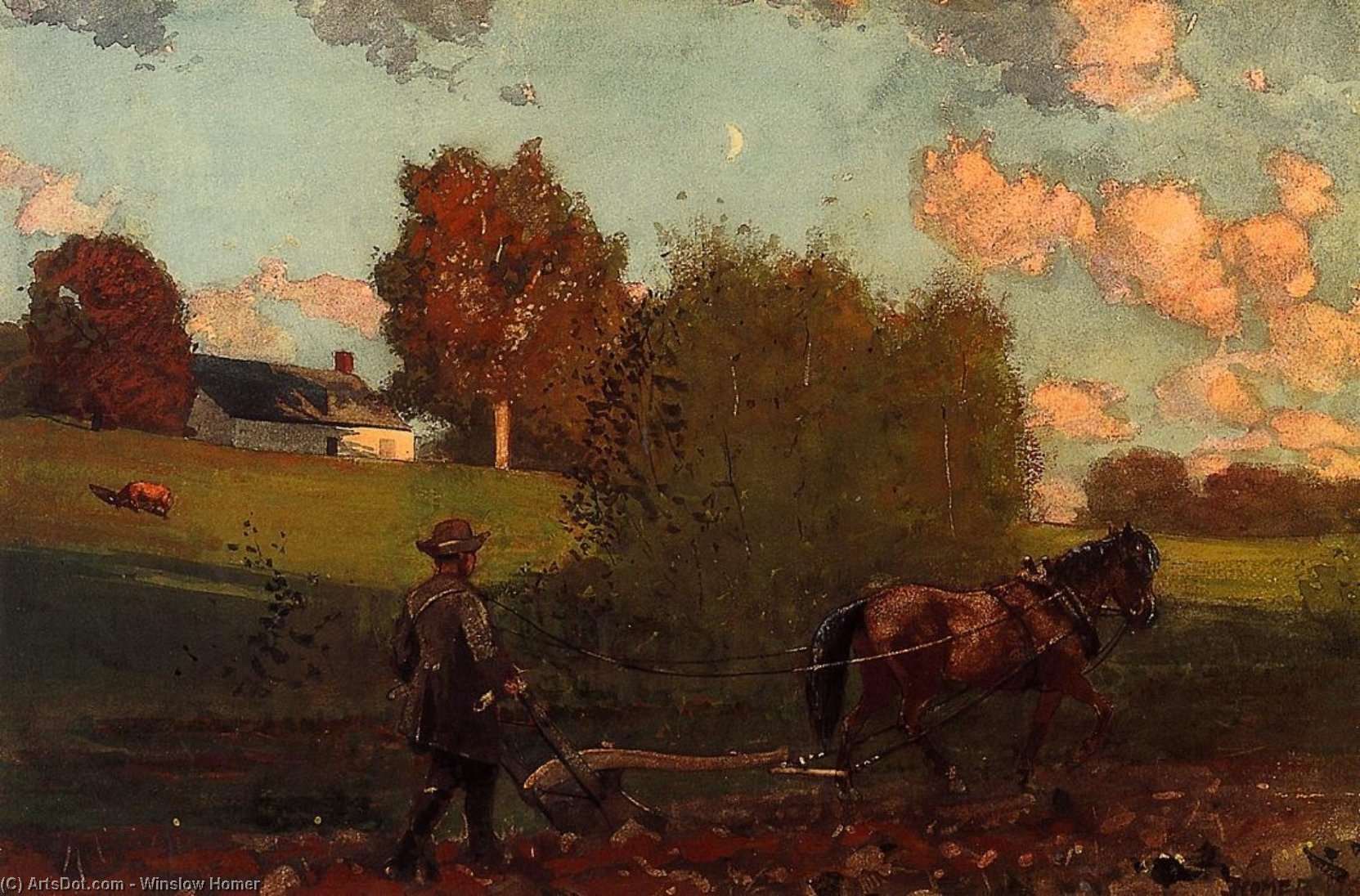 The Last Furrow — Winslow Homer