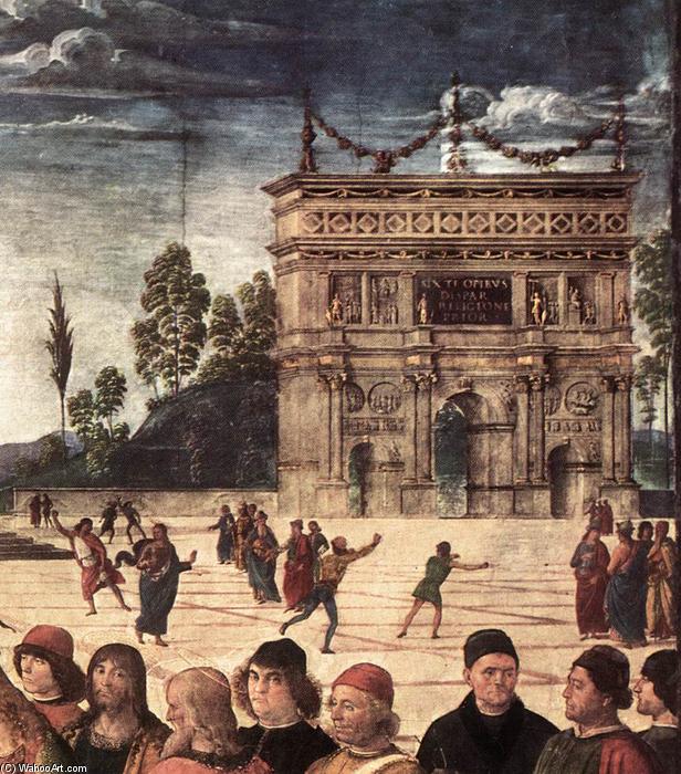 Christ Handing The Keys To St Peter (detail) — Vannucci Pietro (le Perugin)