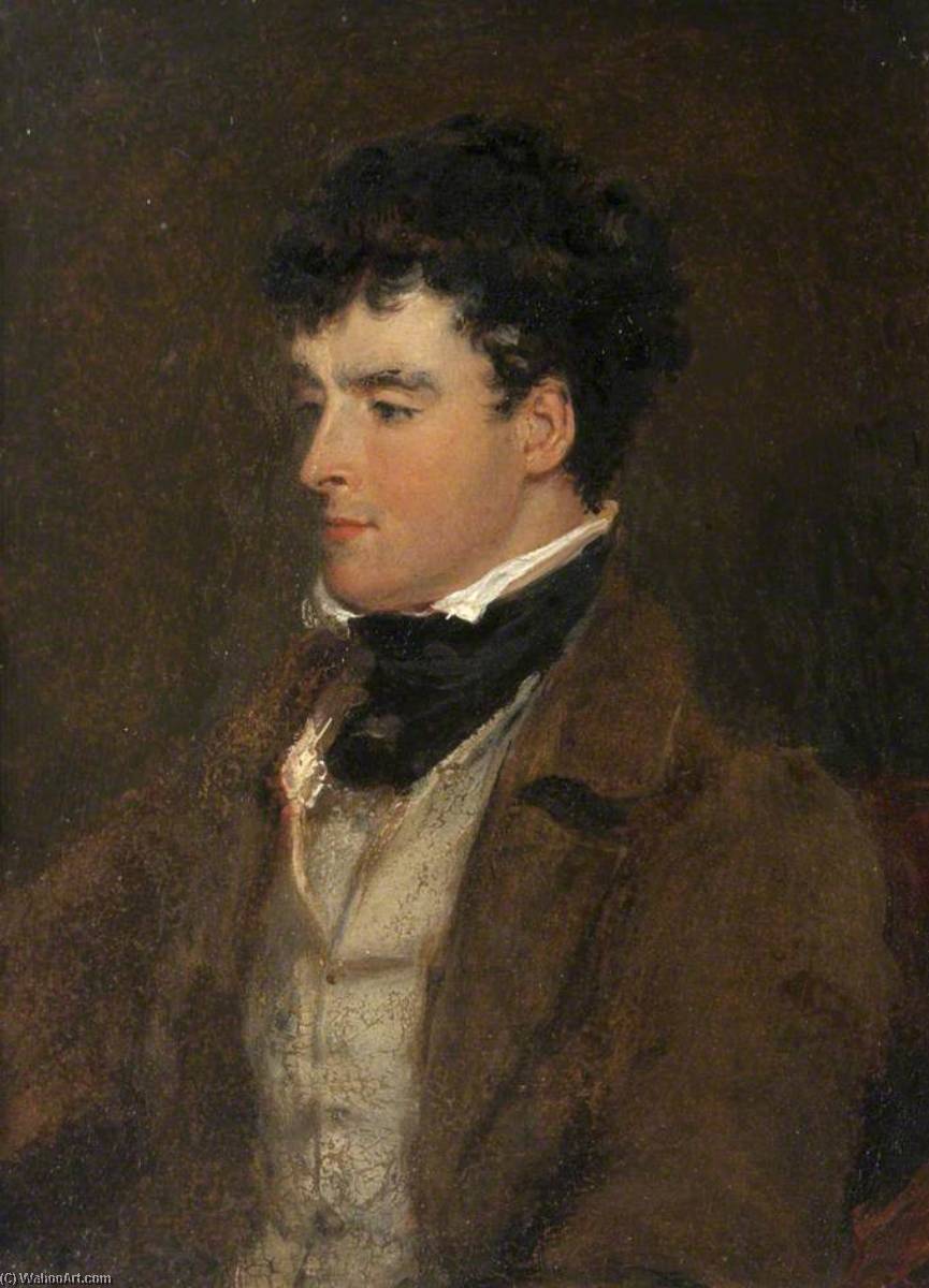 John Gibson Lockhart (1794–1854), Son In Law And Biographer Of Sir Walter Scott — Gilbert Stuart Newton