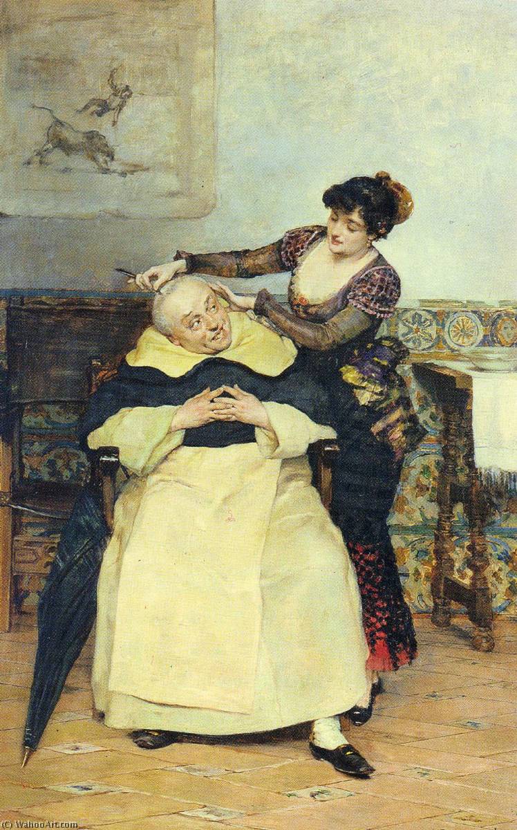 The Haircut — Vicente Palmaroli Y Gonzalez