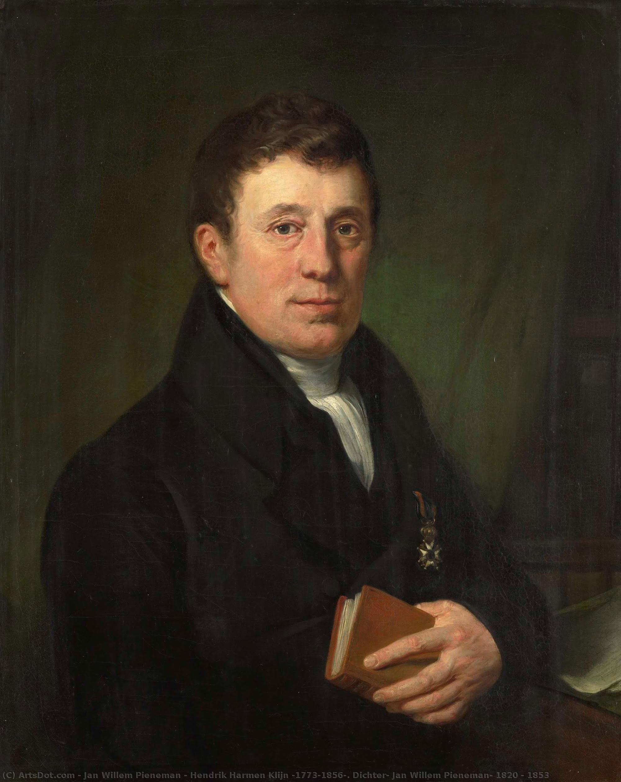 Hendrik Harmen Klijn (1773-1856). Dichter, Jan Willem Pieneman, 1820 - 1853 — Jan Willem Pieneman
