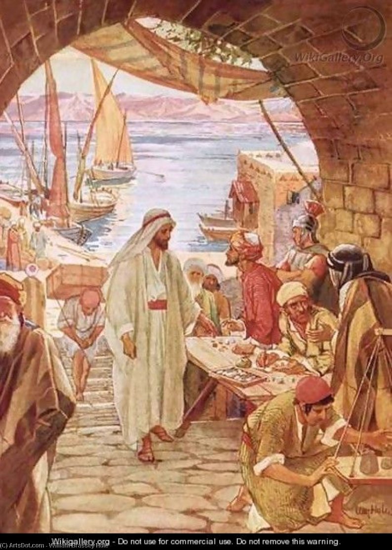 Jesus Commanding Matthew — Уильям Брэссей Холл