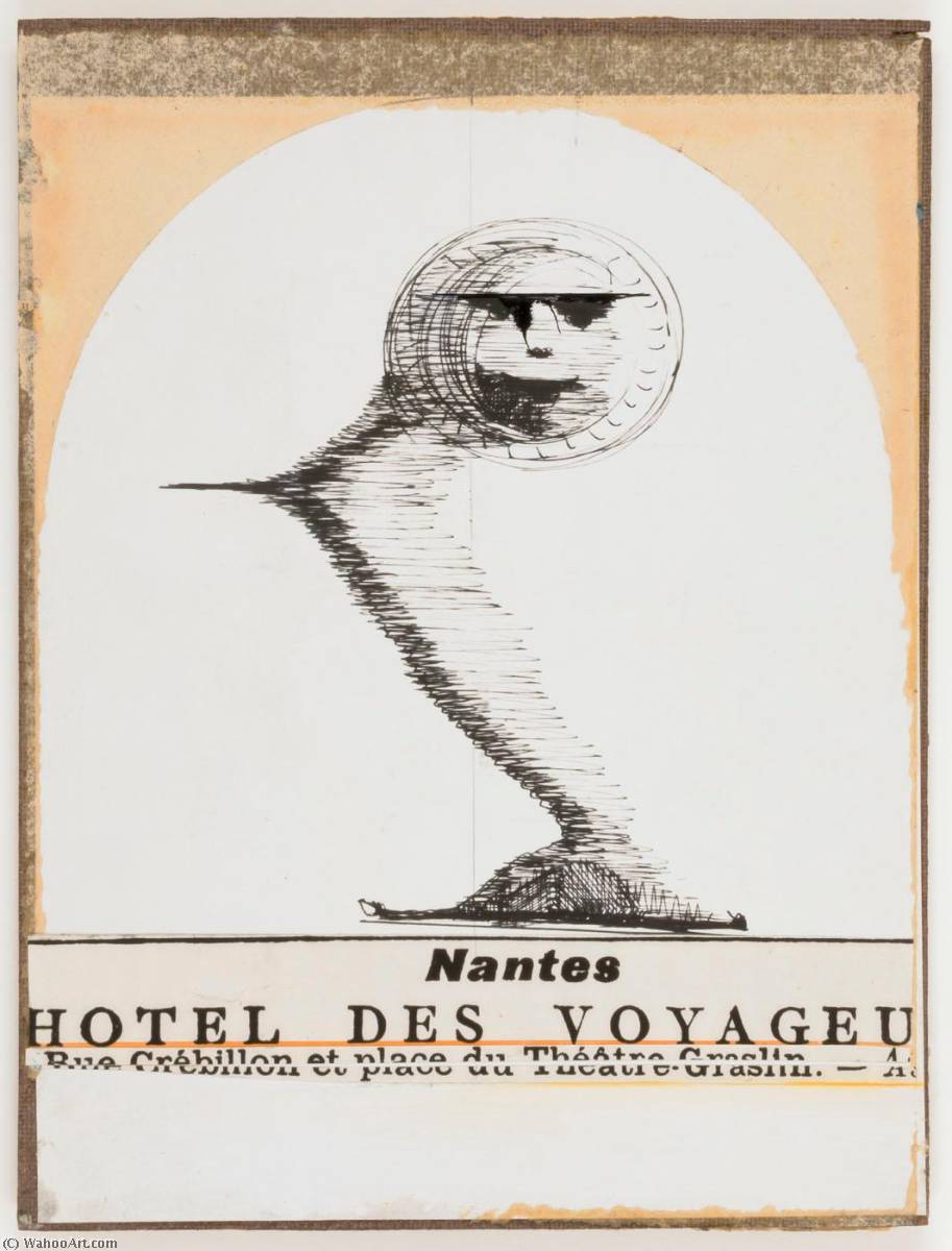 Untitled (photostat Of Cornell's Drawing Of The Sun Face) — Joseph Cornell