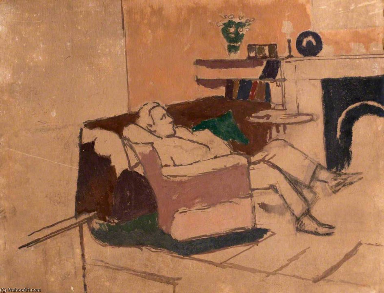 Man In An Armchair — Edward Morland Lewis