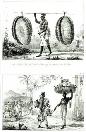 Head Baskets And A Poultry Seller — Jean-baptiste Debret