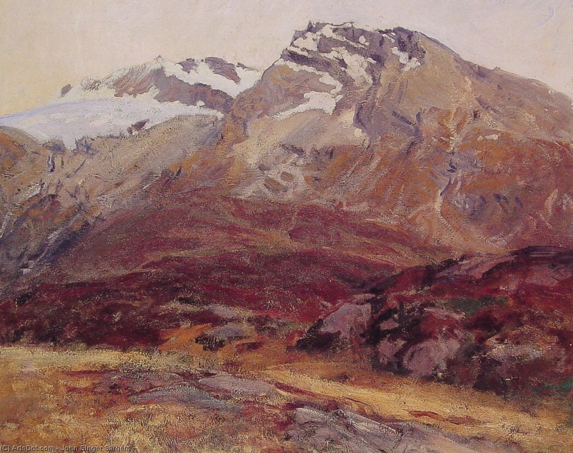 Coming Down From Mont Blanc — John Singer Sargent