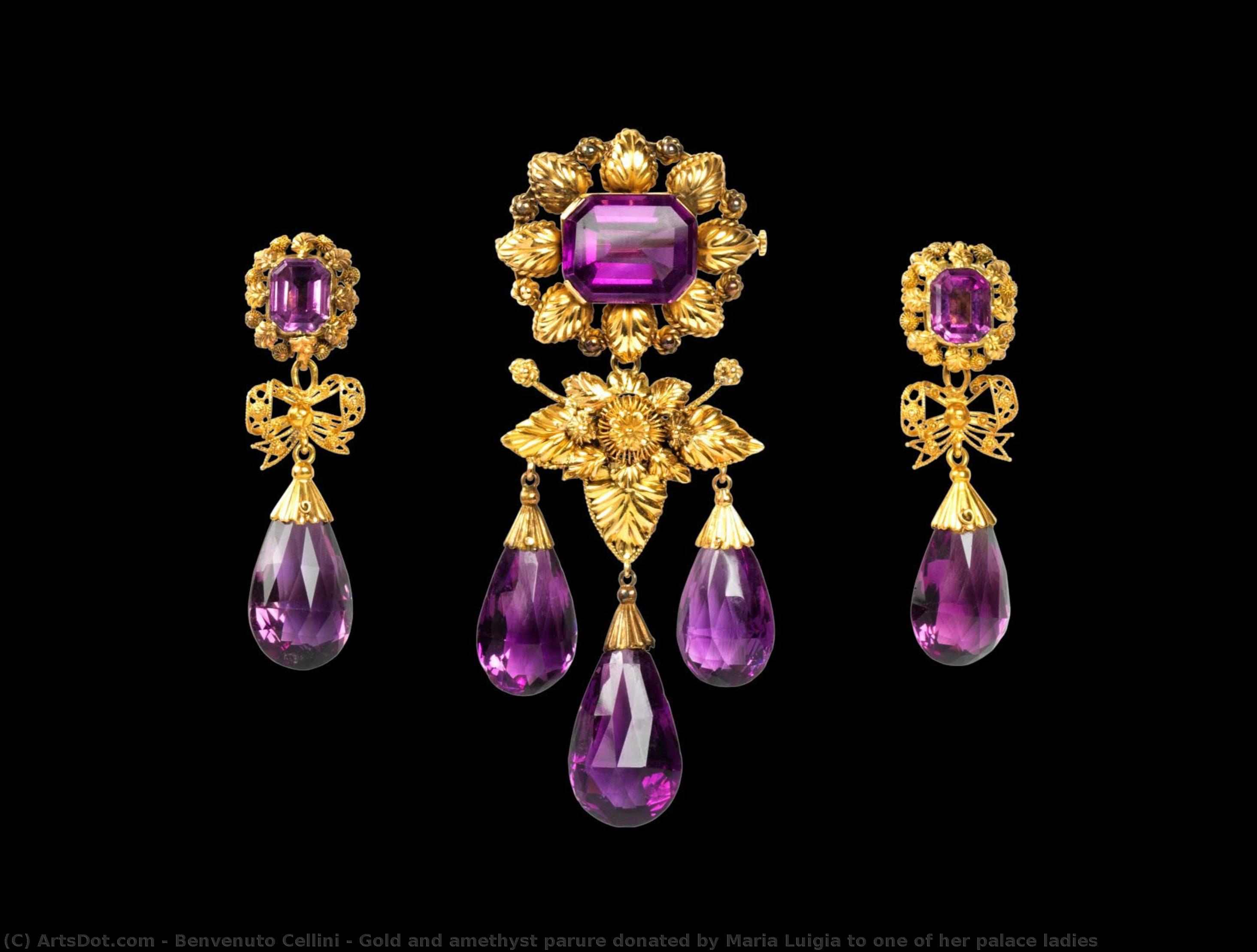Gold And Amethyst Parure Donated By Maria Luigia To One Of Her Palace Ladies — Беневеното Челини