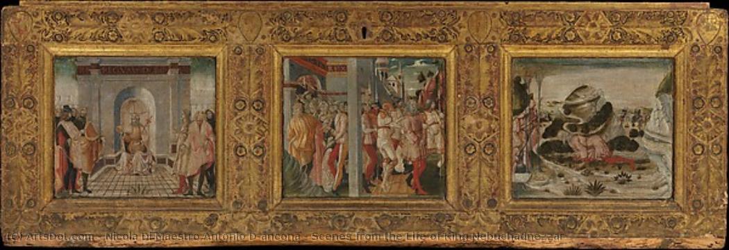 Scenes From The Life Of King Nebuchadnezzar — Nicola Di Maestro Antonio D'ancona