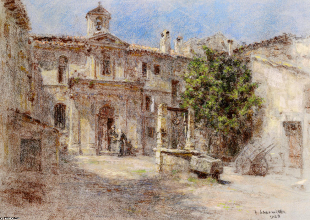 La Chapelle Des Penitents Gris Avignon — Léon Augustin L'hermitte