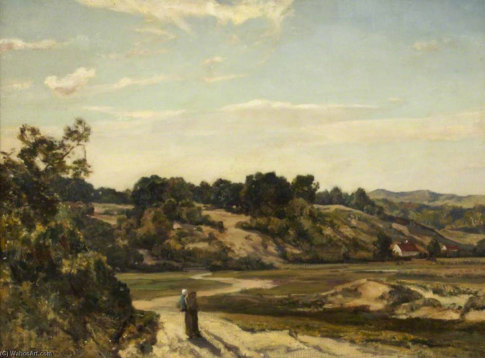Pas De Calais Among The Dunes — Herbert Edwin Pelham Hughes Stanton