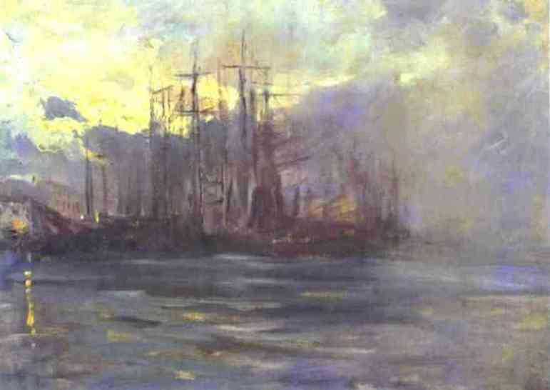 The Port In Marseilles — Konstantin Alexeievitch Korovin