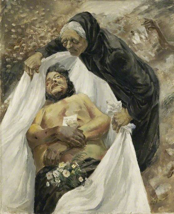 Mother Mourning The Death Of A Village Priest — Leslie Cole
