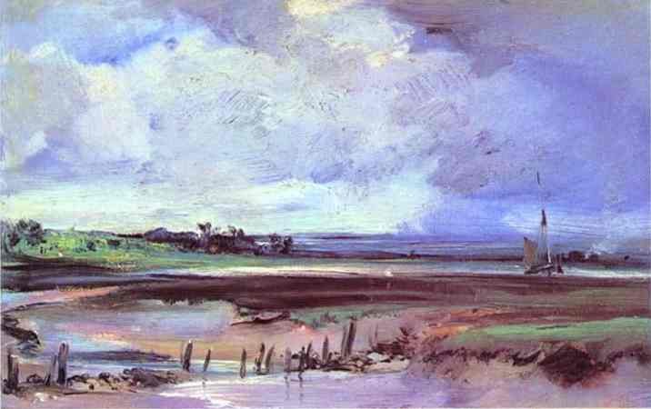 Les Salinieres By Trouville — Richard Parkes Bonington