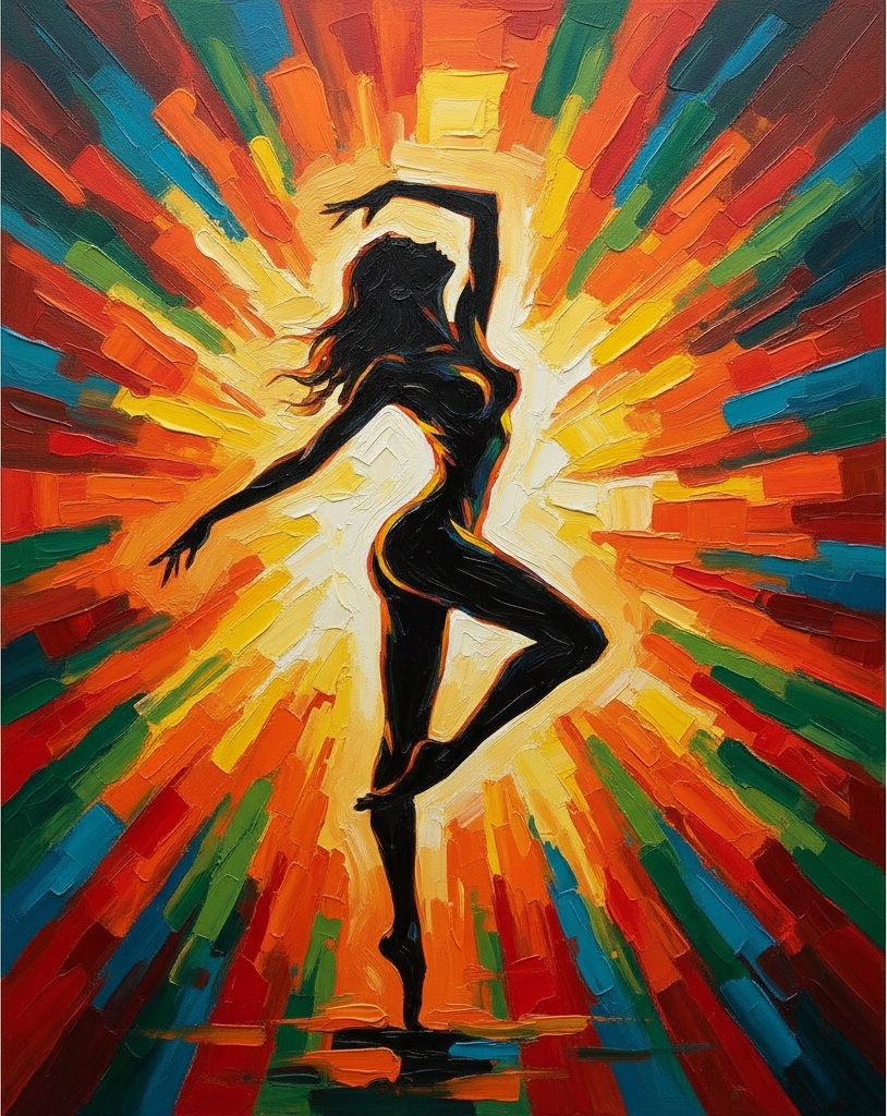 Celestial Radiance: A Singular Explosion Of Kinetic Light And Primal Silhouette — Christian Noiret