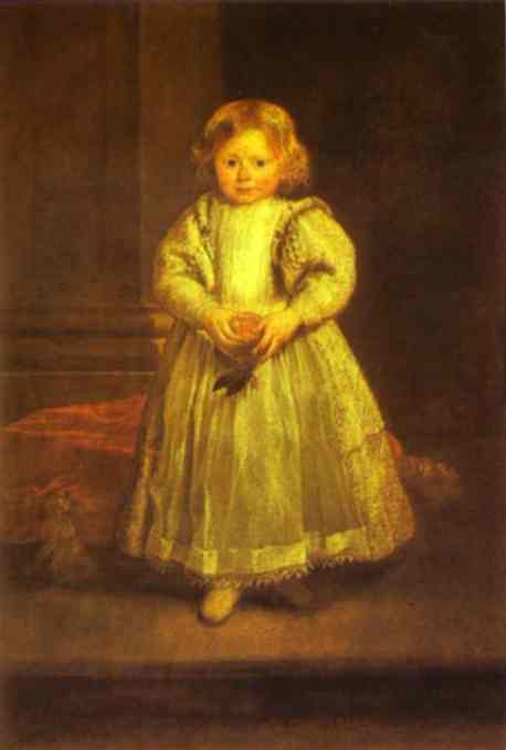 Portrait Of Clelia Cattaneo, Daughter Of Marchesa Elena Grimald — Антони Ван Дик