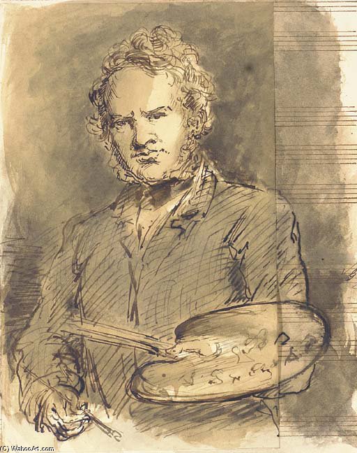 Portrait Of Sir Henry Edwin Landseer, R.a. — Sir Francis Grant