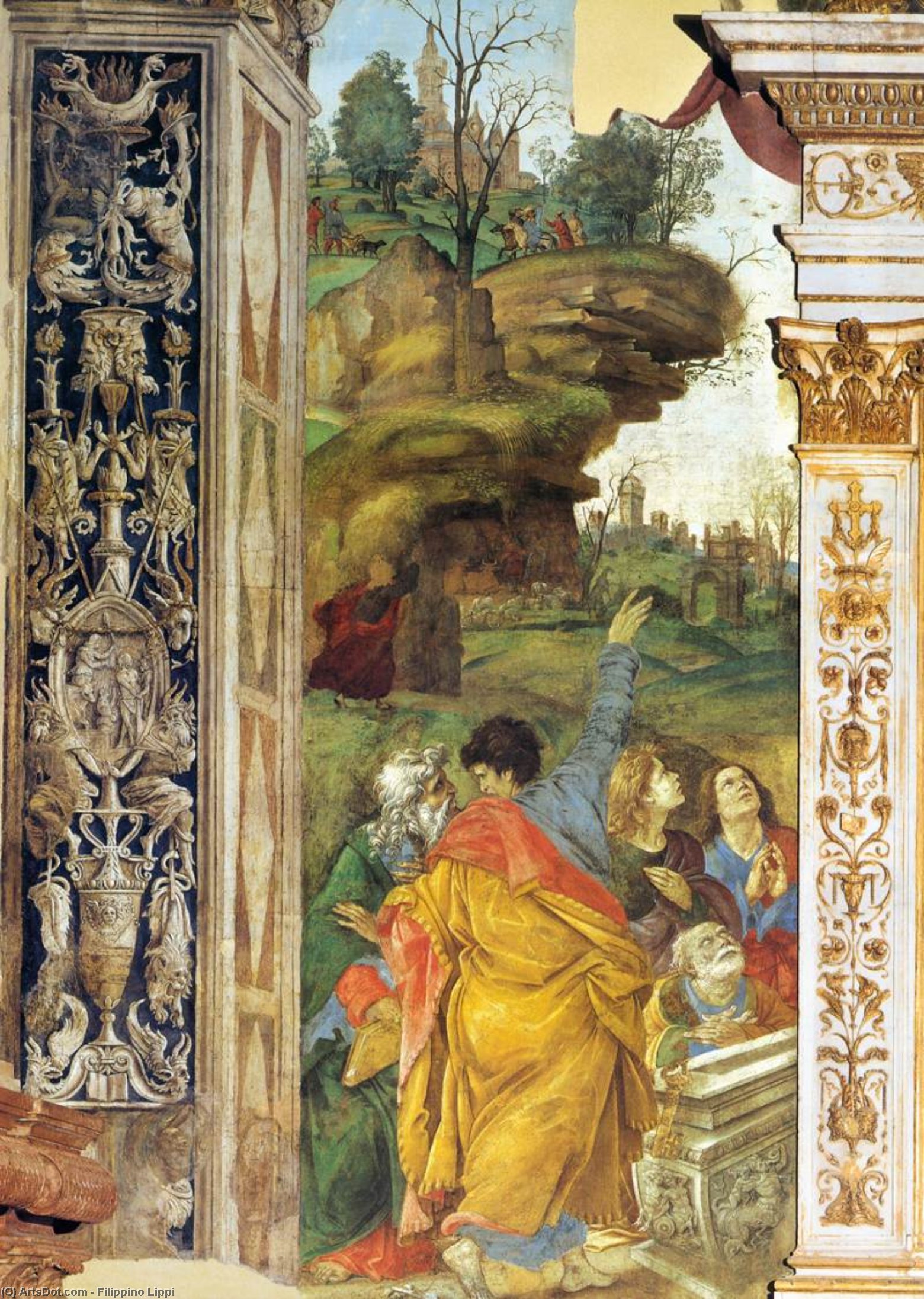 Assumption (detail) (8) — Filippino Lippi
