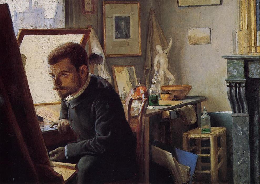 Felix Jasinski In His Printmaking Studio — Félix Vallotton