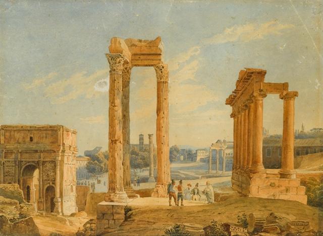 The Roman Forum — Karl Pavlovich Bryullov