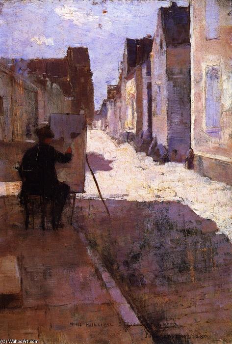 The Principal Street At Grez — Sir John Lavery