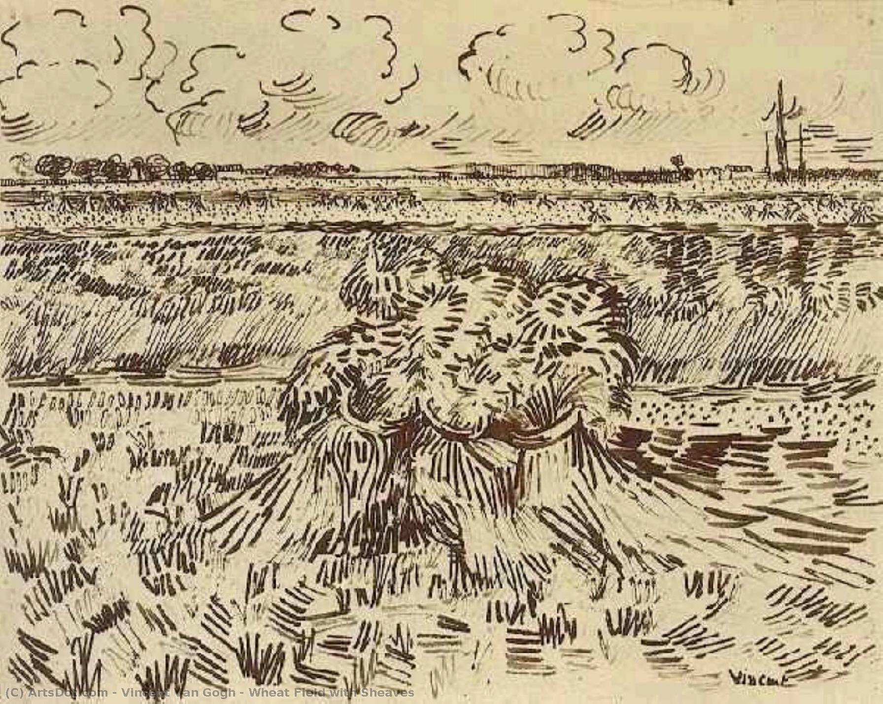Campo De Trigo Con Gavillas — Vincent Willem Van Gogh