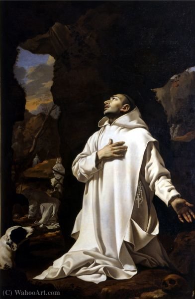 Saint Bruno Praying In The Desert — Nicolas Mignard