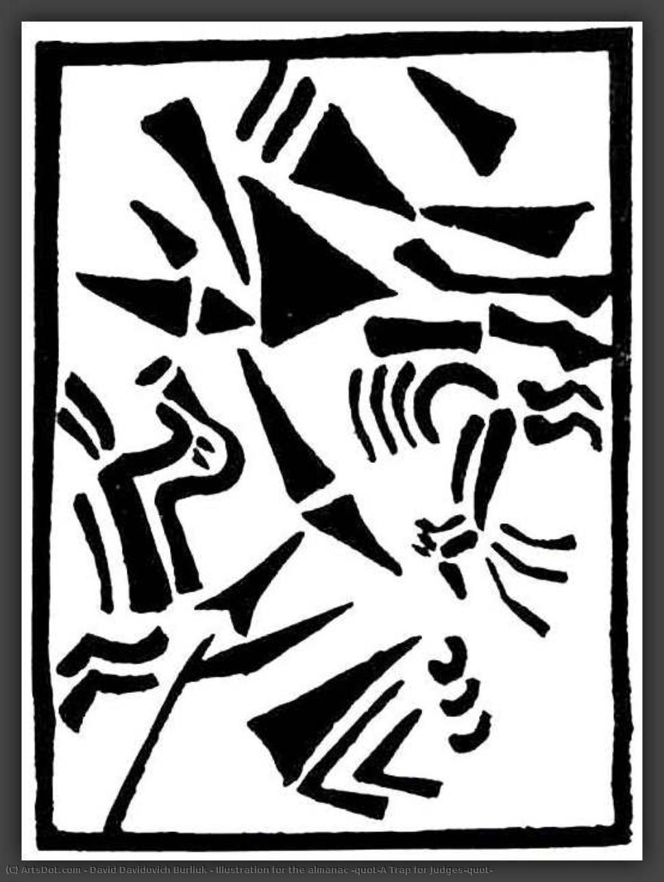 Illustration For The Almanac "a Trap For Judges" — David Davidovich Burliuk