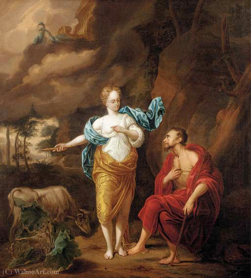 Jupiter, Juno And Io — Arnold Houbraken