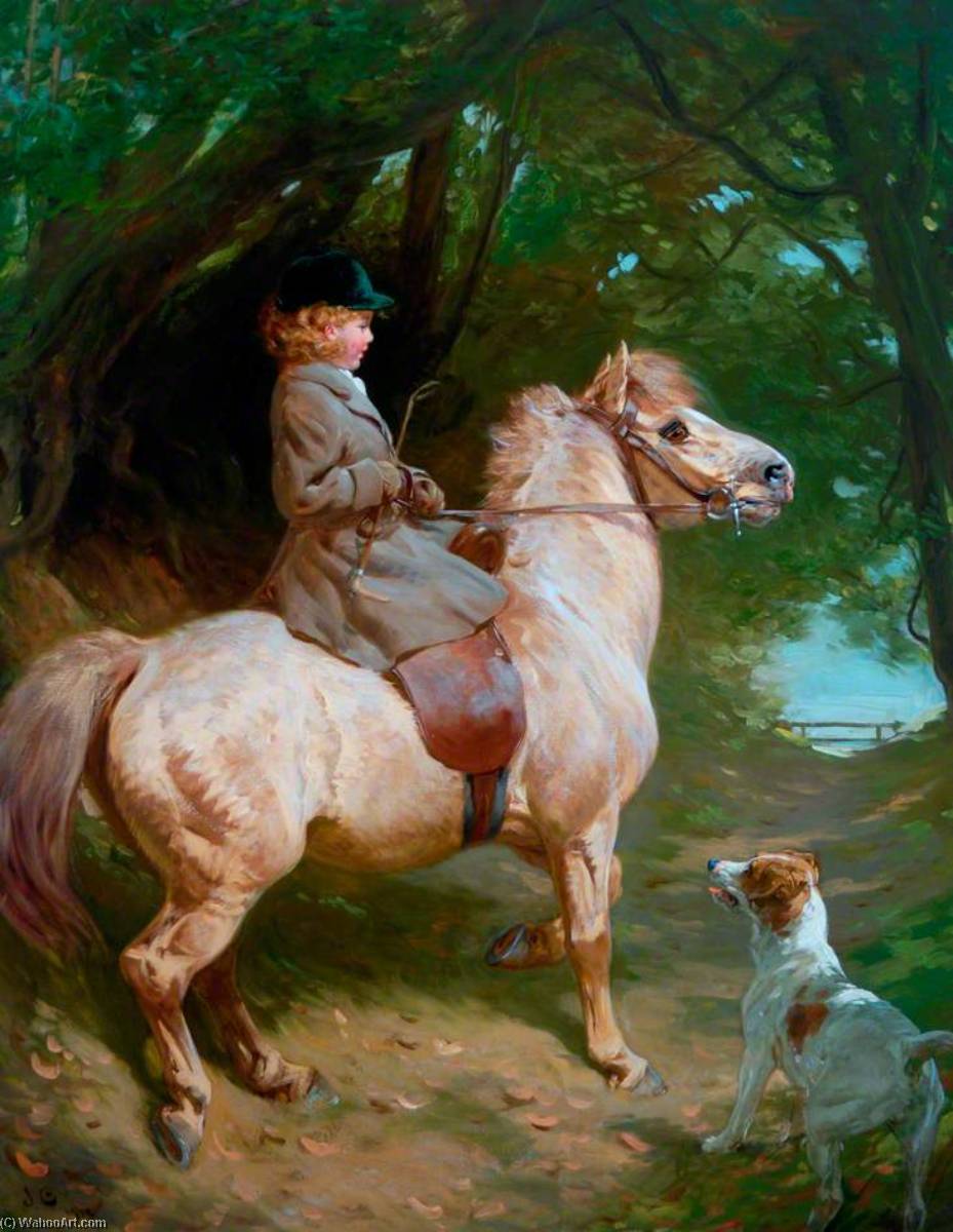 A Morning Ride, The Yellow Sheltie — John Charlton