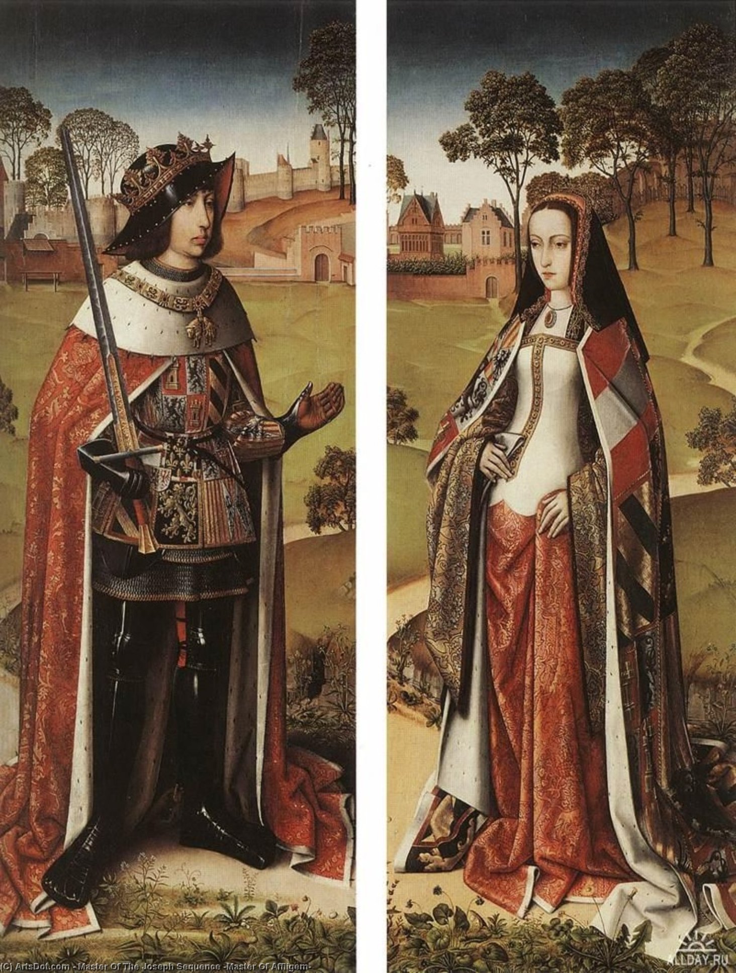 Wings Of An Altarpiece — Master Of The Joseph Sequence (master Of Affligem)