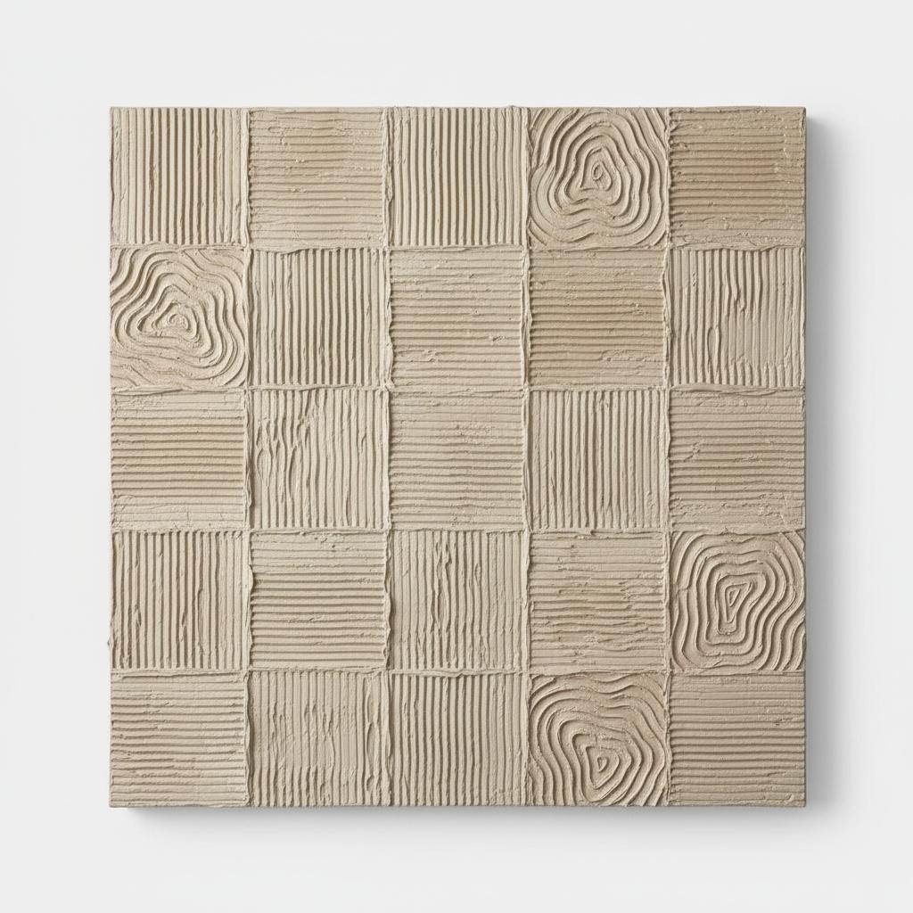 Monolithic Sand: A Meditative Study In Rhythmic Relief And Organic Textural Grids — David Moreau