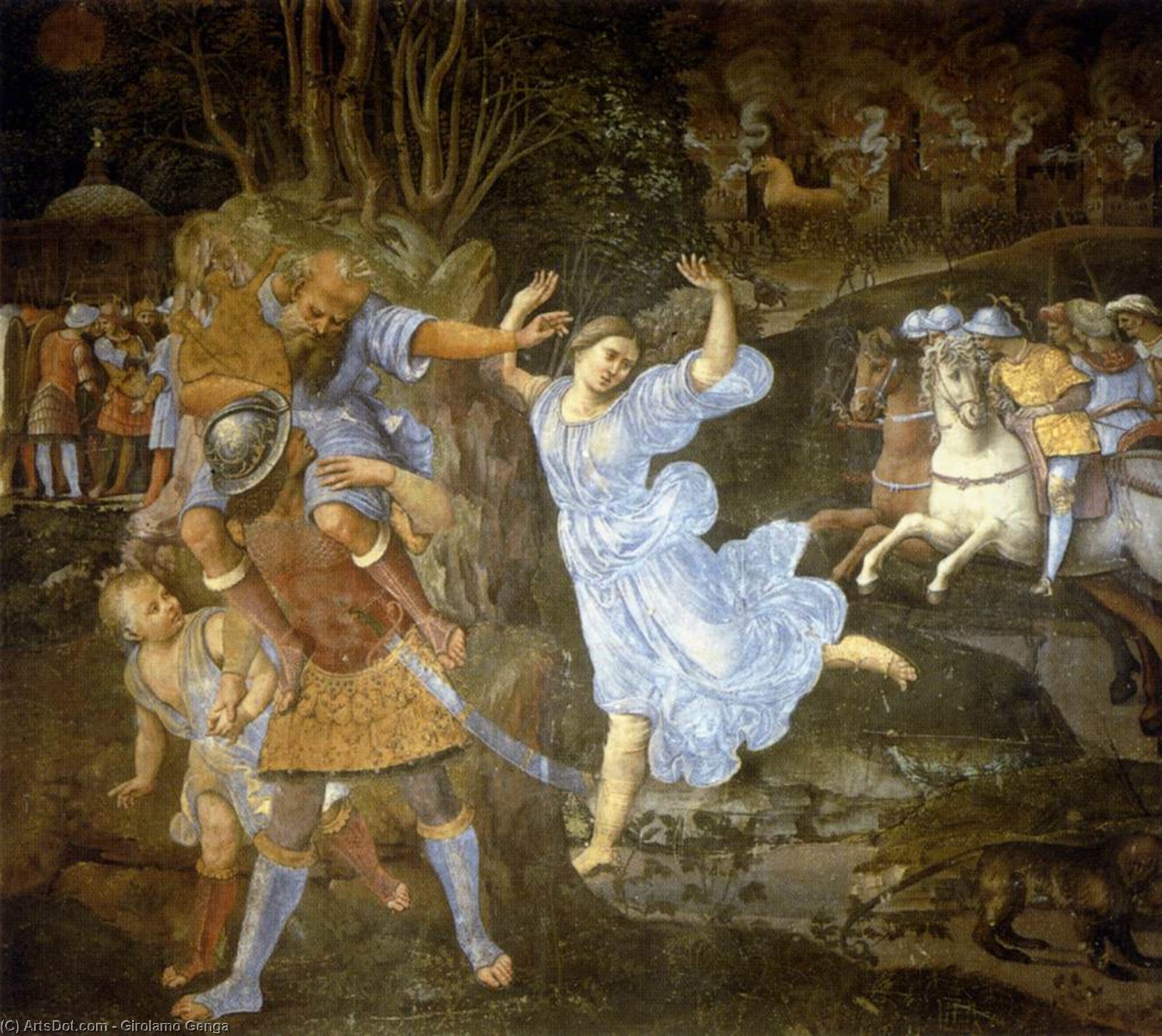 Flight Of Aeneas From Troy — Girolamo Genga