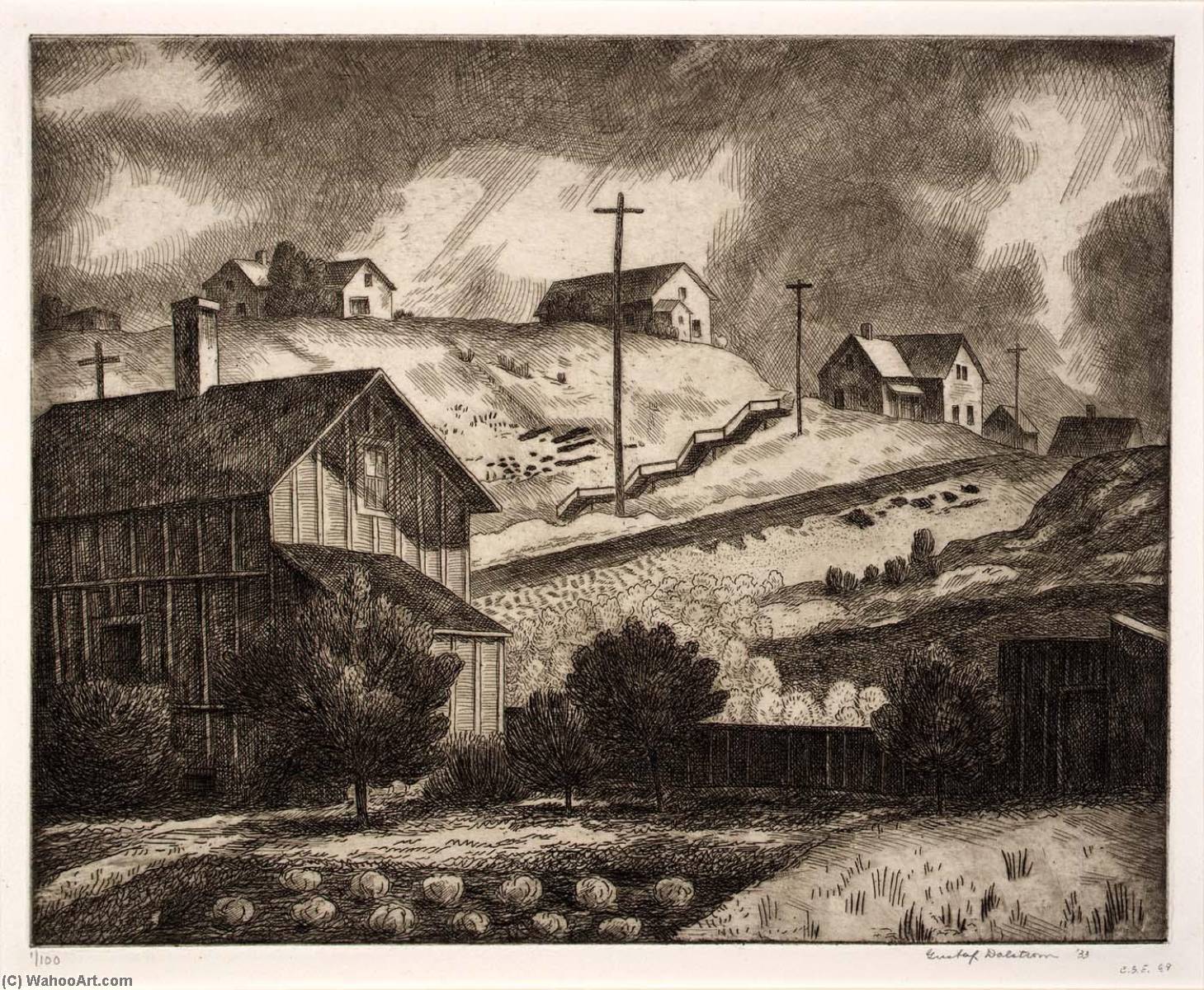 Cloudy Day — Gustaf Oscar Dalström