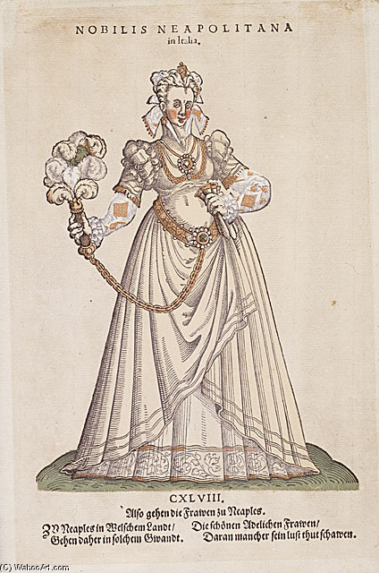 Nobilis Neapolitana' From Trachtenbuch Von Nurnberg (costume Book Of Nuremberg) — Jost Amman